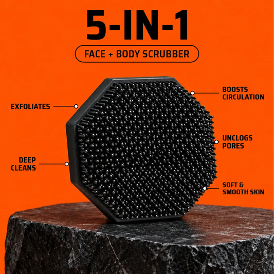 5-in-1 Face + Body Scrubber for Men